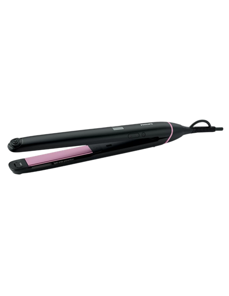Placă de îndreptat părul Philips Vivid Ends BHS675/00, Black Pink
