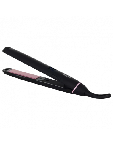 Placă de îndreptat părul Philips Vivid Ends BHS675/00, Black Pink
