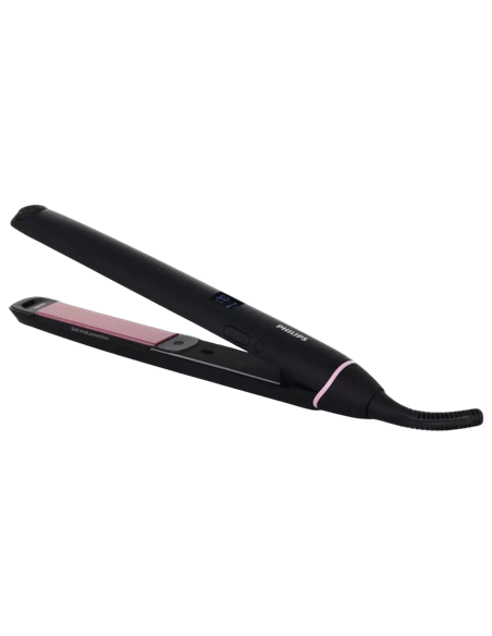 Placă de îndreptat părul Philips Vivid Ends BHS675/00, Black Pink
