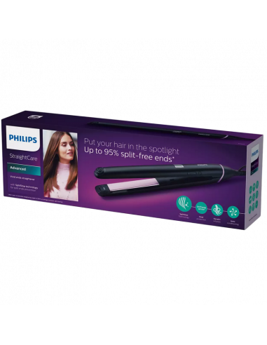 Выпрямитель для волос Philips Vivid Ends BHS675/00, Black Pink