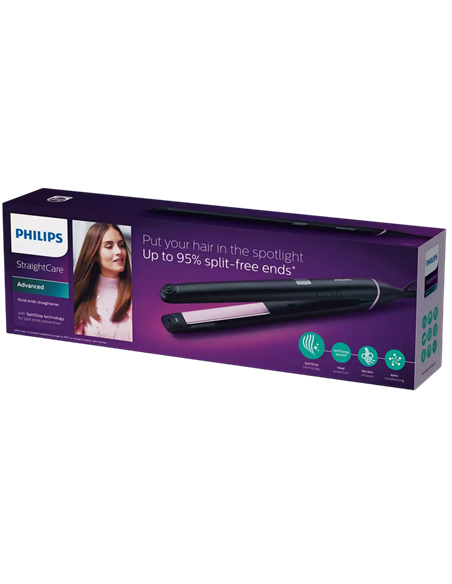Выпрямитель для волос Philips Vivid Ends BHS675/00, Black Pink
