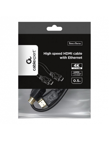Cablu Video Cablexpert CC-HDMI4L-0.5M, HDMI (M) - HDMI (M), 0,5m, Negru