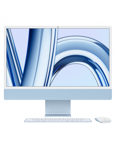 Моноблок Apple iMac A2873, 24", M3 with 8-core CPU and 10-core GPU, 8Гб/256Гб, macOS Sonoma, Синий