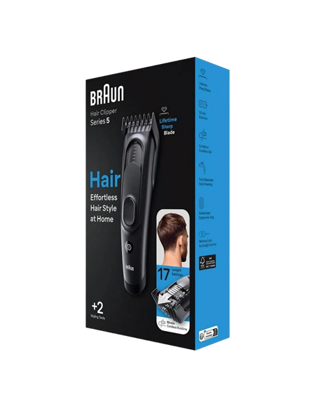 Машинка для стрижки Braun HC5330, Чёрный