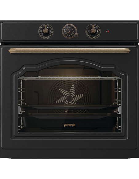 Электрический духовой шкаф Gorenje BOS67372CLB, Чёрный