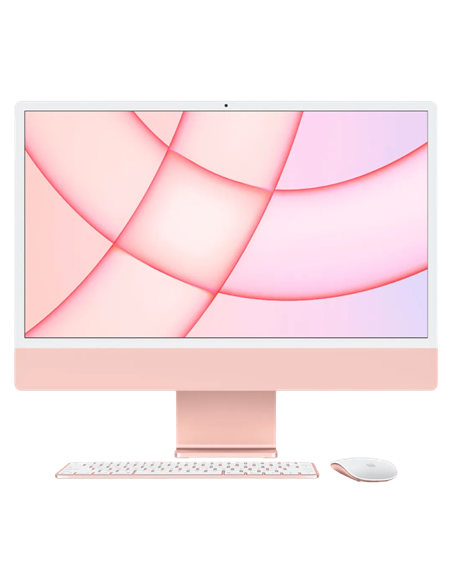 Моноблок Apple iMac A2873, 24", M3 with 8-core CPU and 10-core GPU, 8Гб/256Гб, macOS Sonoma, Розовый