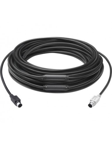 Аксессуары для веб-камер Logitech 10 m Extended Cable, Чёрный