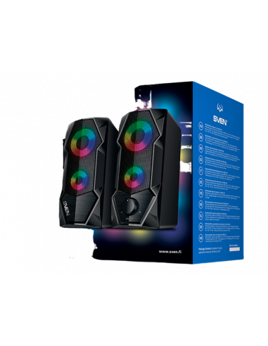 Компьютерные колонки 2.0 SVEN "410", Чёрный
