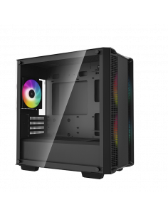 Компьютерный корпус Deepcool CC360 ARGB, Midi-Tower, Без блока питания, Чёрный
