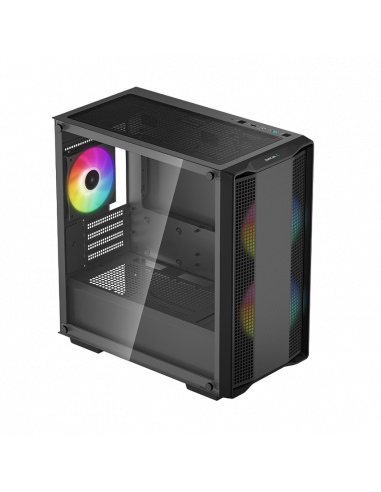Carcasă PC Deepcool CC360 ARGB, Midi-Tower, Fără PSU, Negru