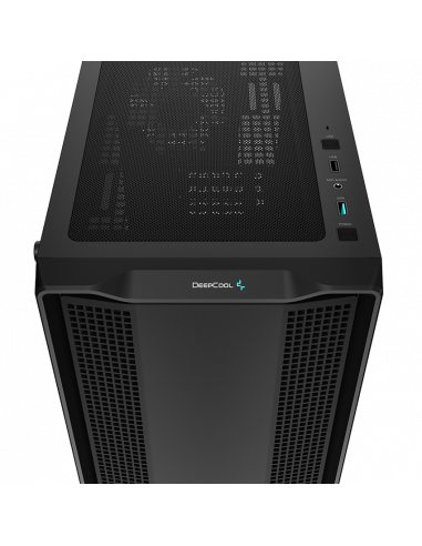 Компьютерный корпус Deepcool CC360 ARGB, Midi-Tower, Без блока питания, Чёрный