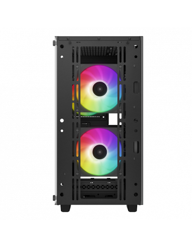 Компьютерный корпус Deepcool CC360 ARGB, Midi-Tower, Без блока питания, Чёрный