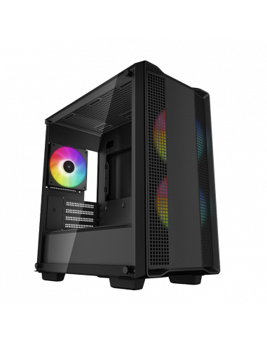 Carcasă PC Deepcool CC360 ARGB, Midi-Tower, Fără PSU, Negru