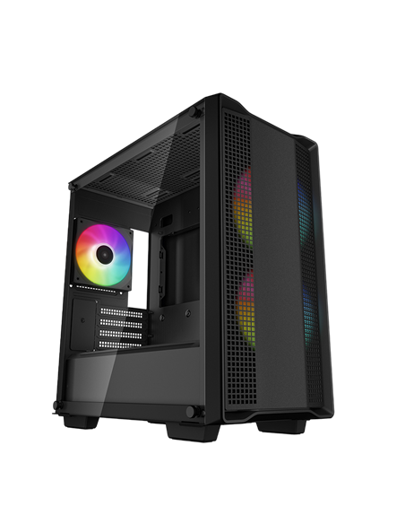 Carcasă PC Deepcool CC360 ARGB, Midi-Tower, Fără PSU, Negru