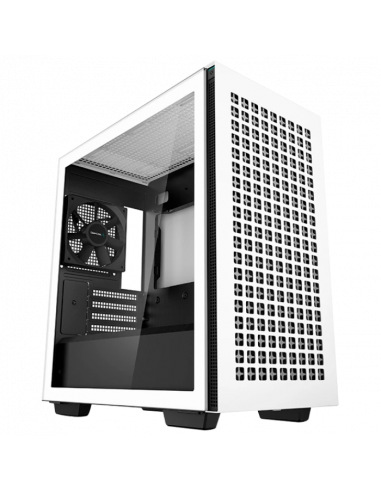 Carcasă PC Deepcool CH370, Mini-Tower, Fără PSU, Alb