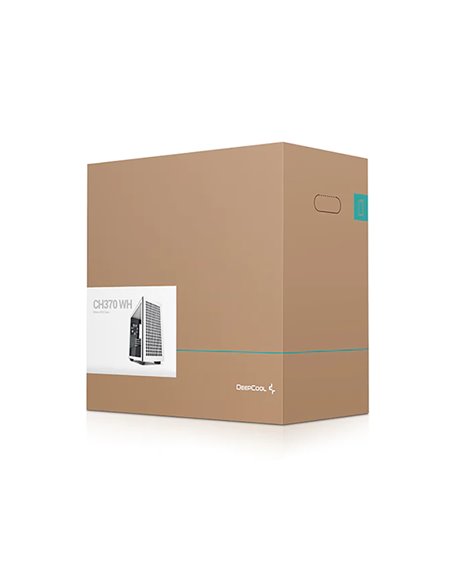 Carcasă PC Deepcool CH370, Mini-Tower, Fără PSU, Alb