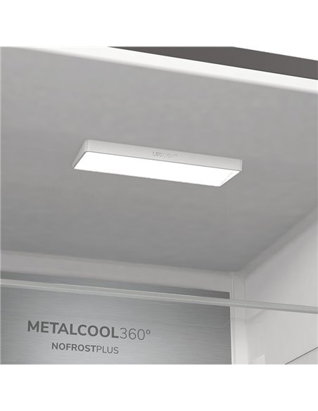 Холодильник Gorenje NRC6204SXL5M, MetalCool 360°, Нержавеющая сталь