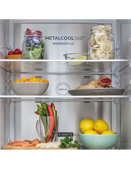 Холодильник Gorenje NRC6204SXL5M, MetalCool 360°, Нержавеющая сталь