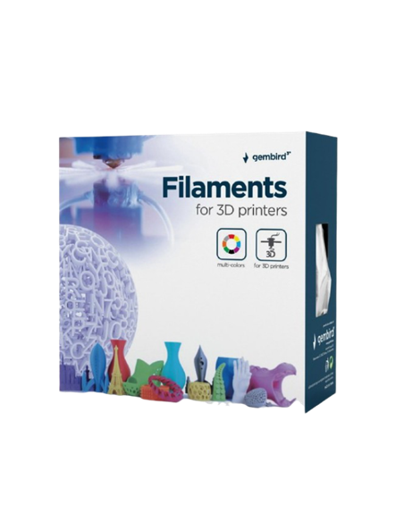 Filament pentru imprimantă 3D Gembird 3DP-ABS3-01-R, ABS, Roșu , 3.0 mm, 1 kg