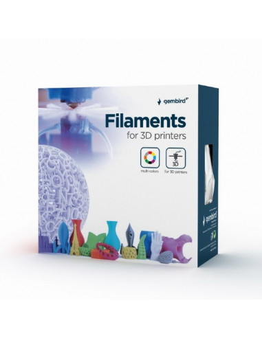 Filament pentru imprimantă 3D Gembird 3DP-ABS3-01-R, ABS, Roșu , 3.0 mm, 1 kg