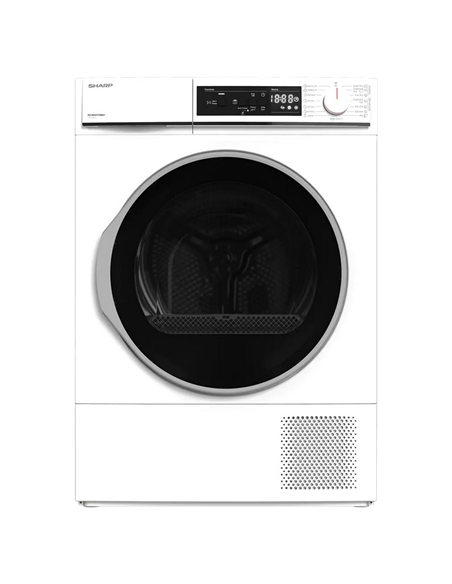 Uscător de rufe Sharp KDNHA8S7GW21EE, 8kg, Alb