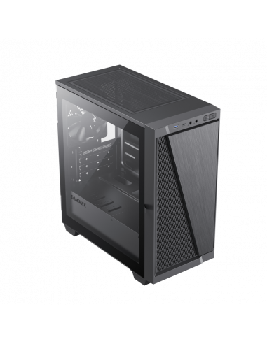 Компьютерный корпус Gamemax 6611, Midi-Tower, Без блока питания, Чёрный