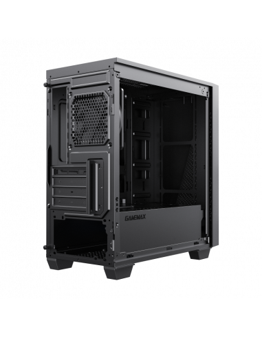 Компьютерный корпус Gamemax 6611, Midi-Tower, Без блока питания, Чёрный