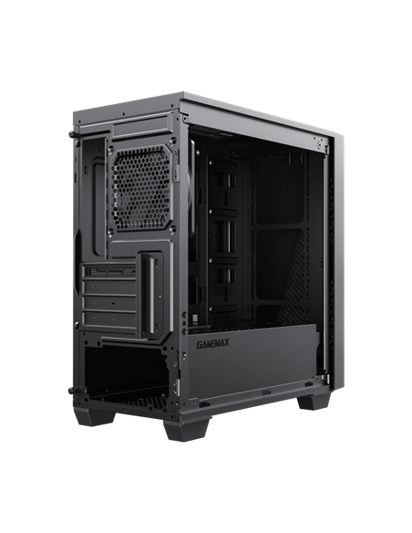 Carcasă PC Gamemax 6611, Midi-Tower, Fără PSU, Negru