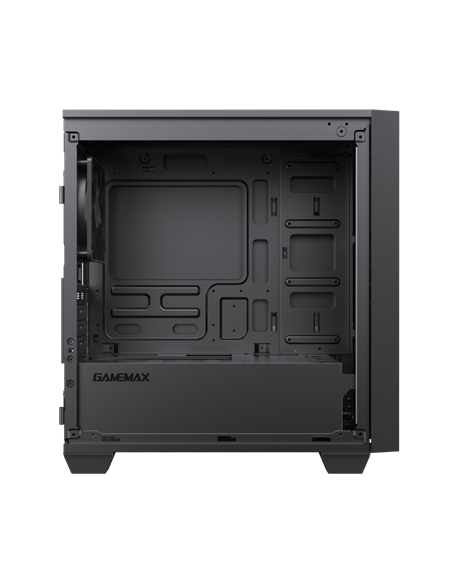 Carcasă PC Gamemax 6611, Midi-Tower, Fără PSU, Negru