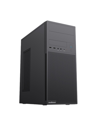 Компьютерный корпус Sohoo 2816BK, Midi-Tower, ATX, Чёрный