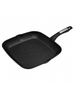 Tigaie-grill Polaris Monolit-28G, 28cm, Negru