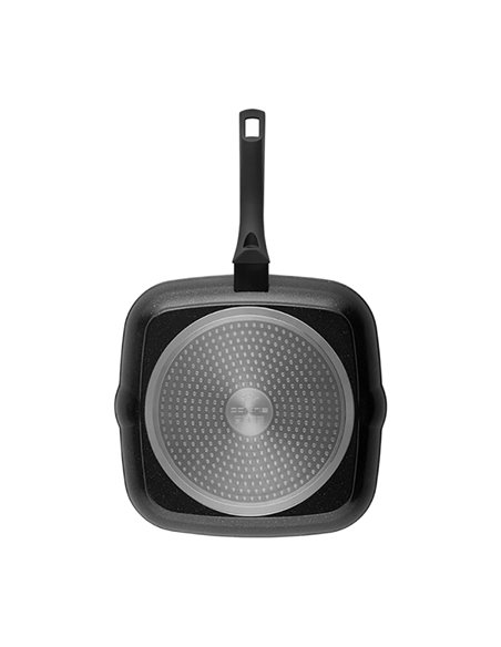 Tigaie-grill Polaris Monolit-28G, 28cm, Negru