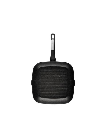 Tigaie-grill Polaris Monolit-28G, 28cm, Negru