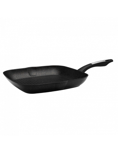 Tigaie-grill Polaris Monolit-28G, 28cm, Negru