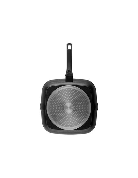 Tigaie-grill Polaris Monolit-28G, 28cm, Negru