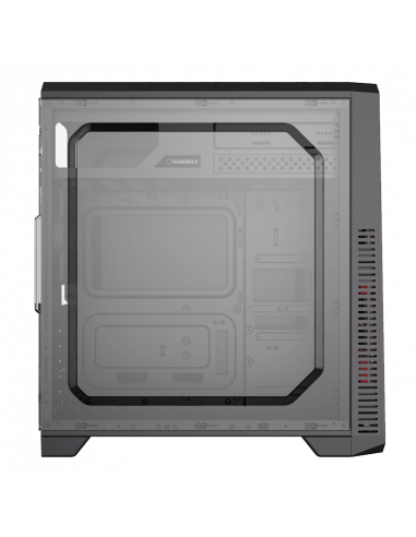 Компьютерный корпус Gamemax G561-BK, Midi-Tower, Без блока питания, Чёрный