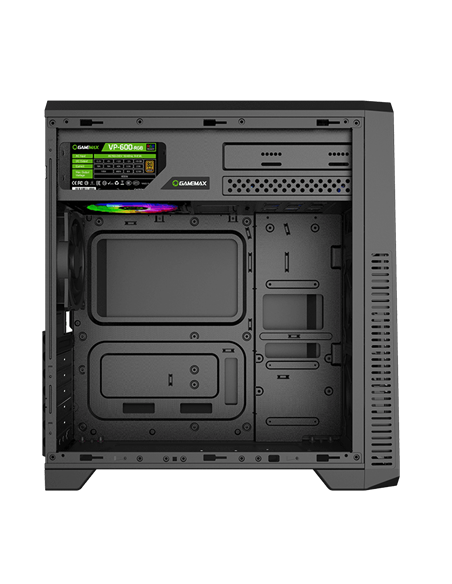 Компьютерный корпус Gamemax G561-BK, Midi-Tower, Без блока питания, Чёрный Компьютерный корпус Gamemax G561-BK, Midi-Tower, Без блока питания, Чёрный
