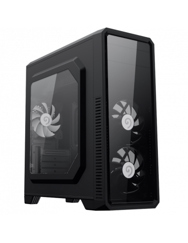 Carcasă PC Gamemax G561-BK, Midi-Tower, Fără PSU, Negru