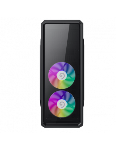 Компьютерный корпус Gamemax G561-BK, Midi-Tower, Без блока питания, Чёрный