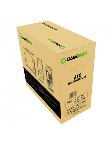 Carcasă PC Gamemax G561-BK, Midi-Tower, Fără PSU, Negru