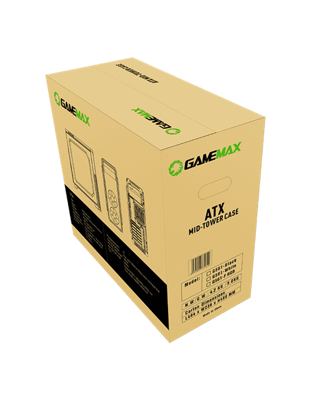 Carcasă PC Gamemax G561-BK, Midi-Tower, Fără PSU, Negru