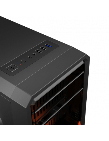Компьютерный корпус Gamemax G561-BK, Midi-Tower, Без блока питания, Чёрный