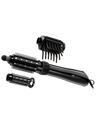Uscător de păr-perie Braun Satin Hair 5 AS530, 1000W, Negru