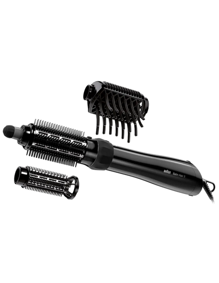Uscător de păr-perie Braun Satin Hair 5 AS530, 1000W, Negru