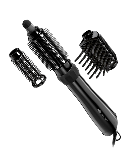 Uscător de păr-perie Braun Satin Hair 5 AS530, 1000W, Negru