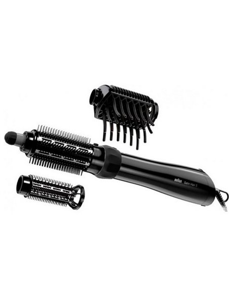 Uscător de păr-perie Braun Satin Hair 5 AS530, 1000W, Negru