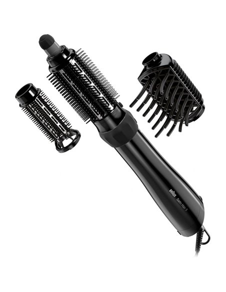 Uscător de păr-perie Braun Satin Hair 5 AS530, 1000W, Negru