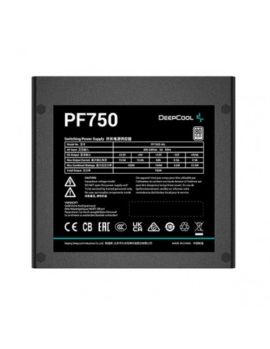 Sursă Alimentare PC Deepcool PF750, 750W, ATX
