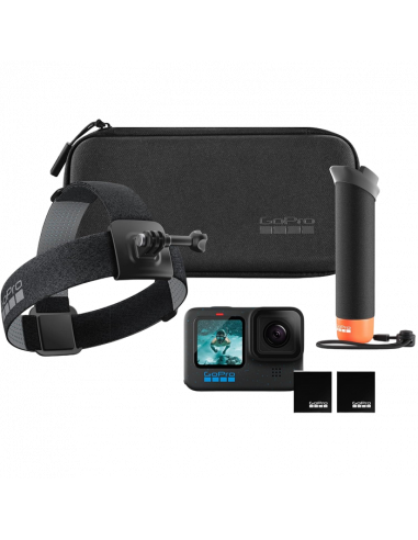 Экшн-камера GoPro Hero 12 + Enduro + Head Strap + Handler Floating, Чёрный