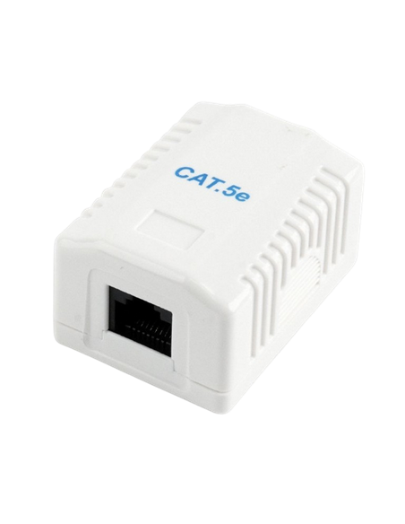 Priză pentru montare pe perete Cablexpert MVS-2S6-01, Alb